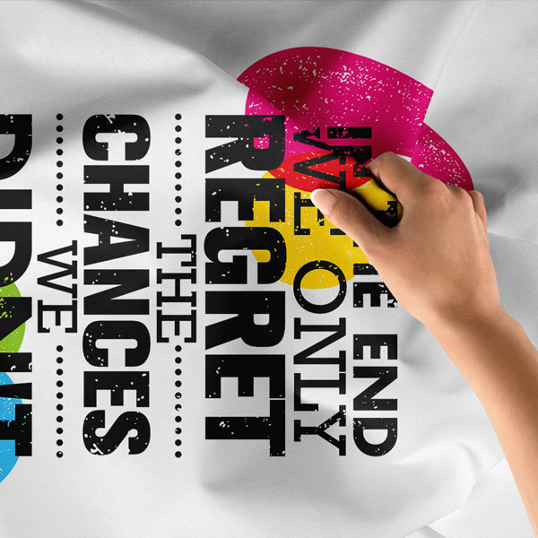 Motivasyon Duvar Örtüsü - Regret The Chances We Didn’t Take 7641