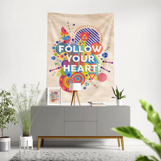 Follow Your Heart Duvar Örtüsü 7646