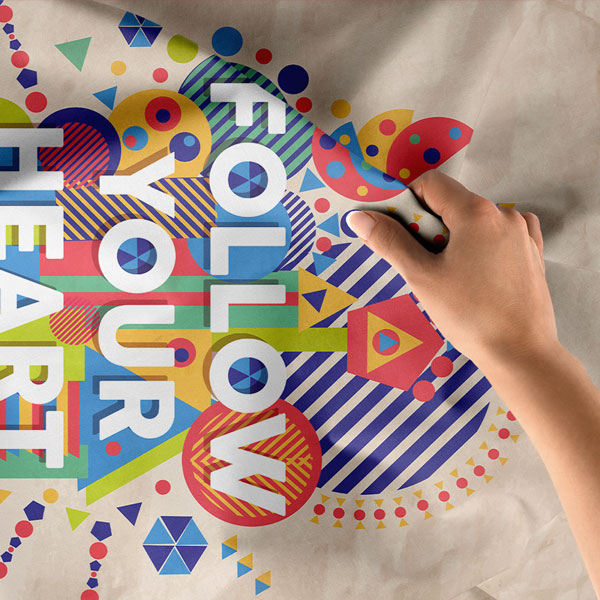 motivational-wall-tapestry-7646-05 Follow Your Heart Duvar Örtüsü 7646