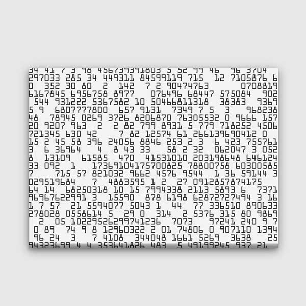 Sayısal Kodlar Muhasebe ve Finans Temalı Kanvas Duvar Tablosu – 5325