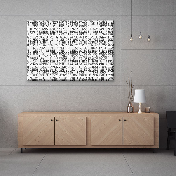 Sayısal Kodlar Muhasebe ve Finans Temalı Kanvas Duvar Tablosu – 5325