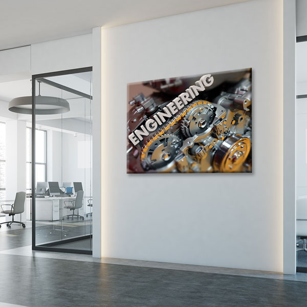 muhendislik-tablolar-5438-03 Mühendislik ve Dişli Mekanizma Temalı Kanvas Duvar Tablosu – 5438