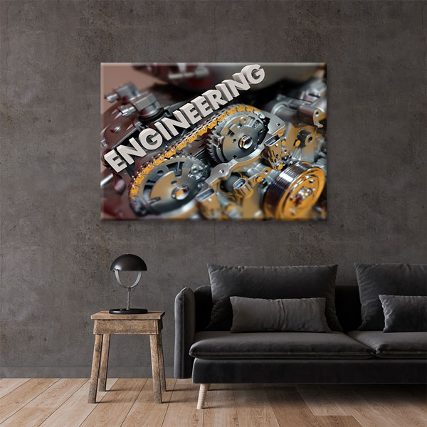 muhendislik-tablolar-5438-05 Mühendislik ve Dişli Mekanizma Temalı Kanvas Duvar Tablosu – 5438