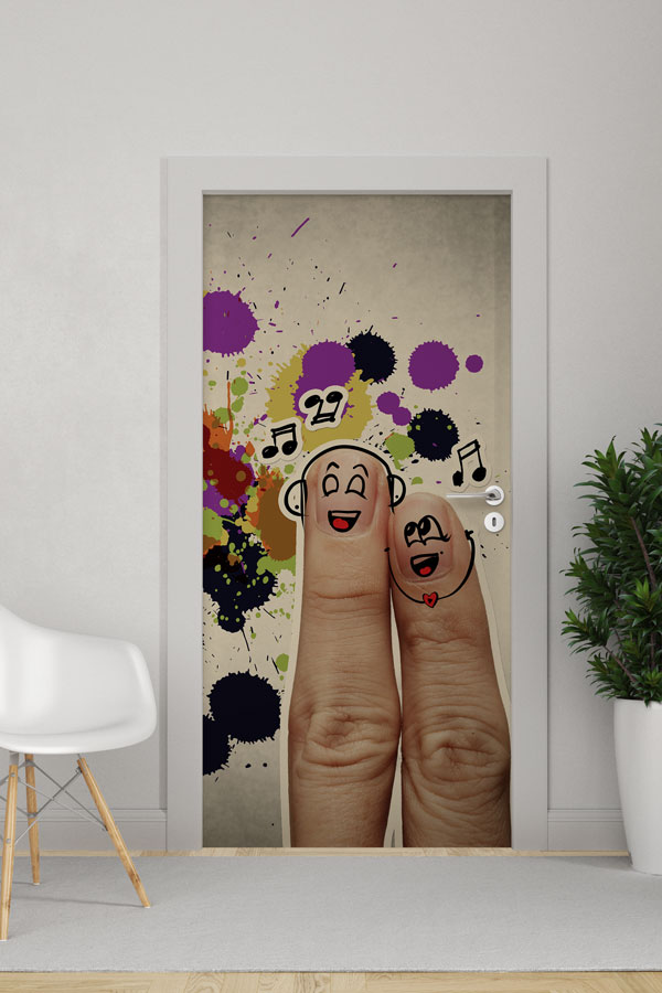 Müzik Parmakları Kapı Giydirme 8840