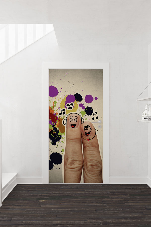 Müzik Parmakları Kapı Giydirme 8840