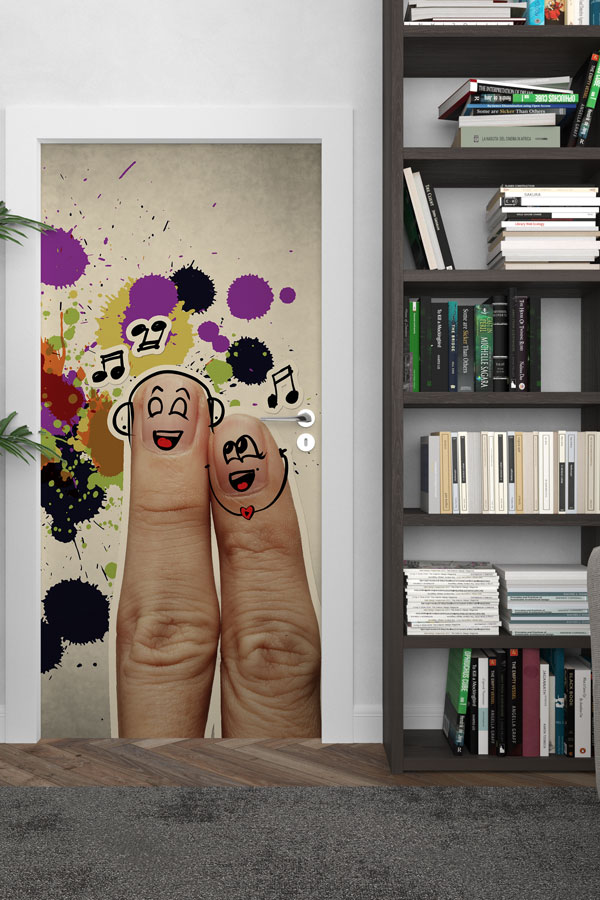 Müzik Parmakları Kapı Giydirme 8840