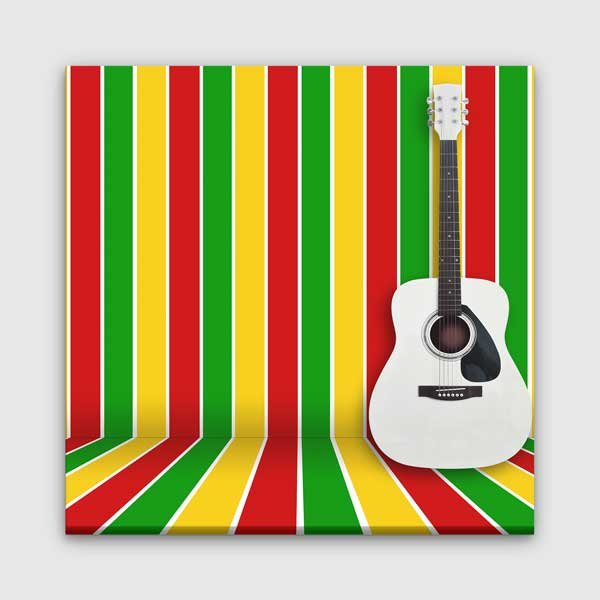 Müzik Sınıfı Duvar Dekoru Beyaz Gitar – B-160