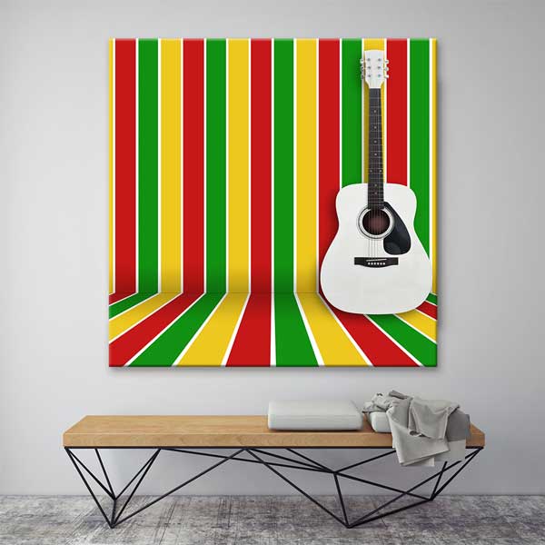 Müzik Sınıfı Duvar Dekoru Beyaz Gitar – B-160