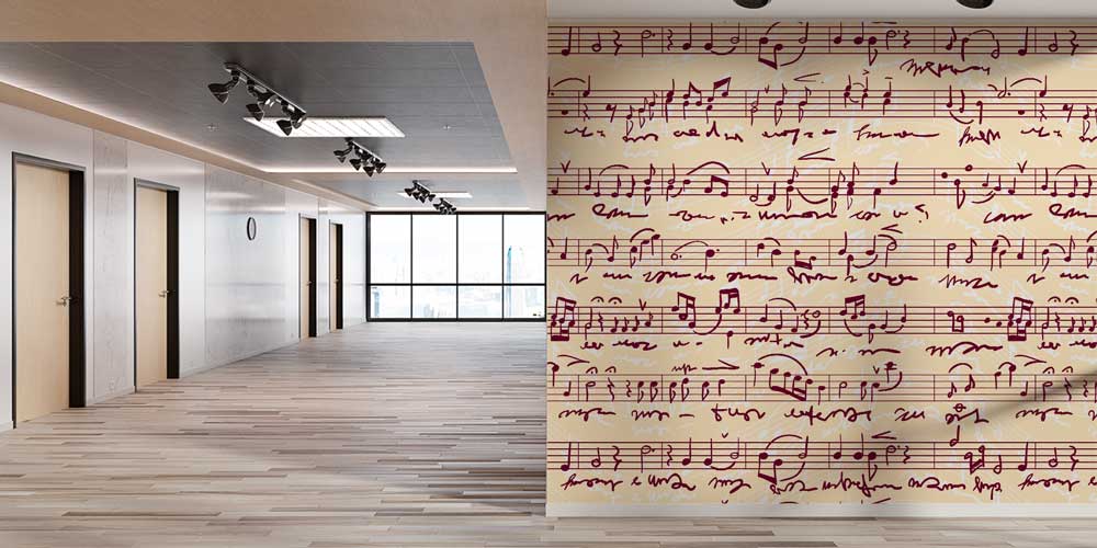 Retro Kaset Desenli Duvar Kağıdı 1055