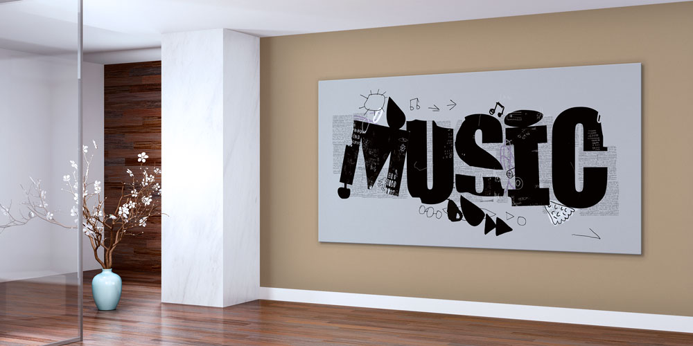 Bu büyük ebatlı duvar dekoru minimalist bir tarzla 7972