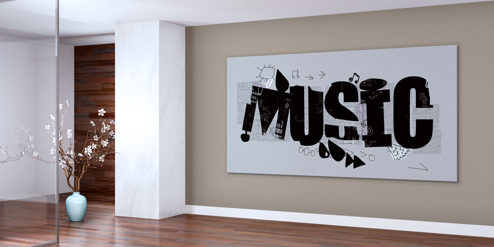 Bu büyük ebatlı duvar dekoru minimalist bir tarzla 7972