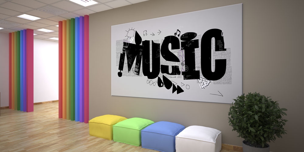 Bu büyük ebatlı duvar dekoru minimalist bir tarzla 7972