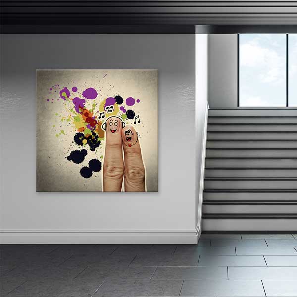 Fingermusik Parmak Müzikseverler Temalı Eğlenceli Tablo – B-159