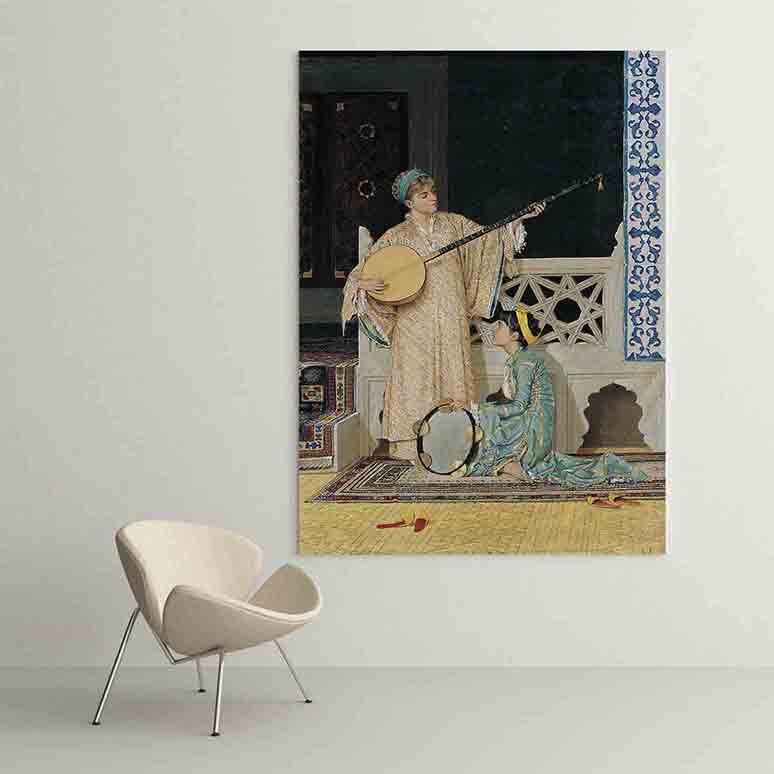 Doğu Müziği Enstrümanları Temalı Sanatsal Tablo – B-175