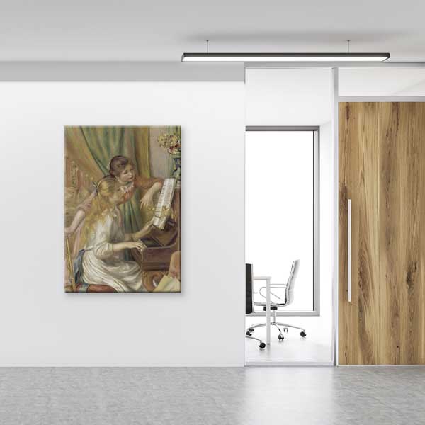 Piyano Başında Kızlar Sanatsal Tablo (Renoir Eseri) – B-174