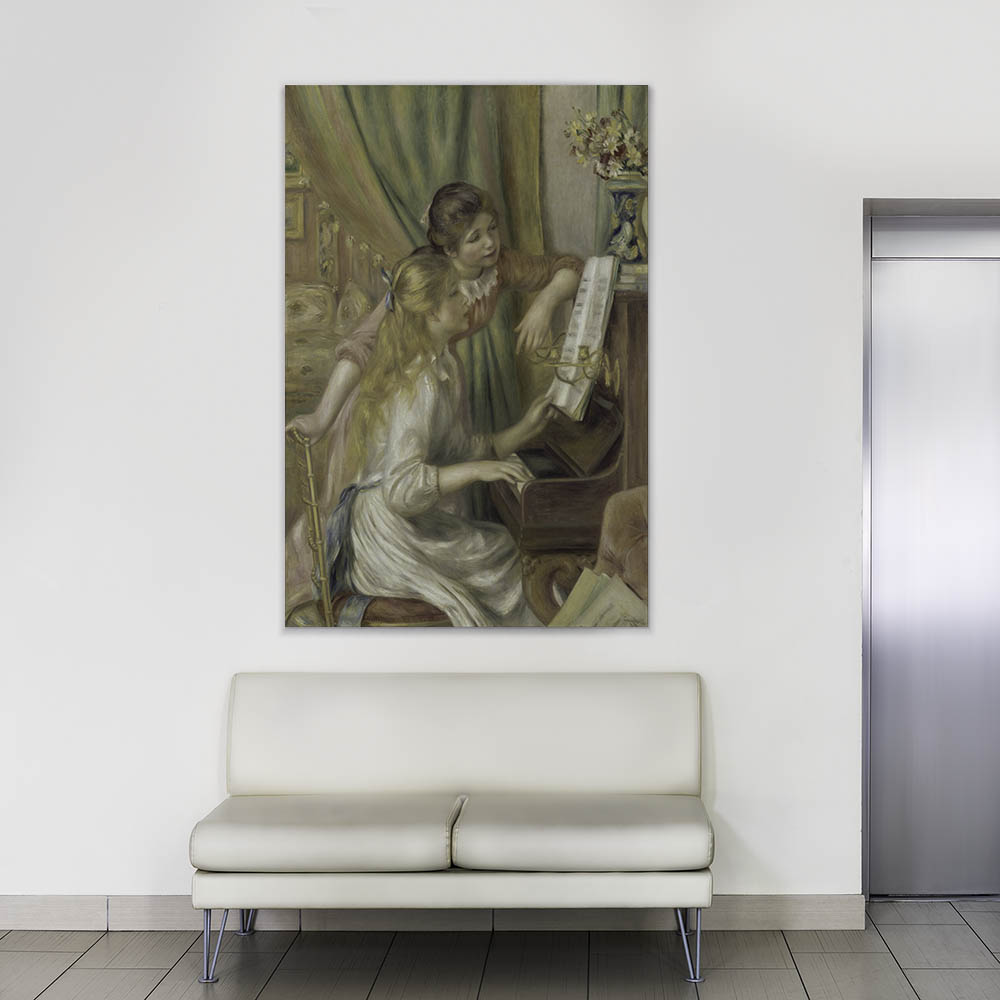 Piyano Başında Kızlar Sanatsal Tablo (Renoir Eseri) – B-174