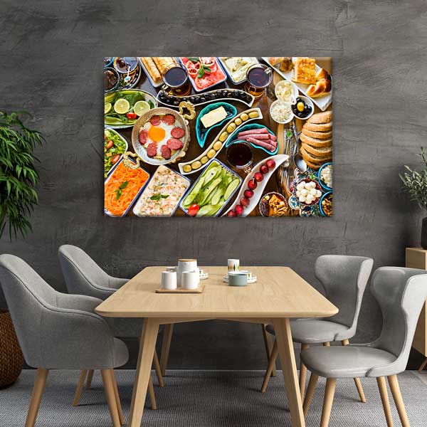 Zengin Anadolu Kahvaltısı Duvar Tablosu – 12184