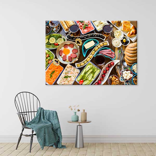 Zengin Anadolu Kahvaltısı Duvar Tablosu – 12184