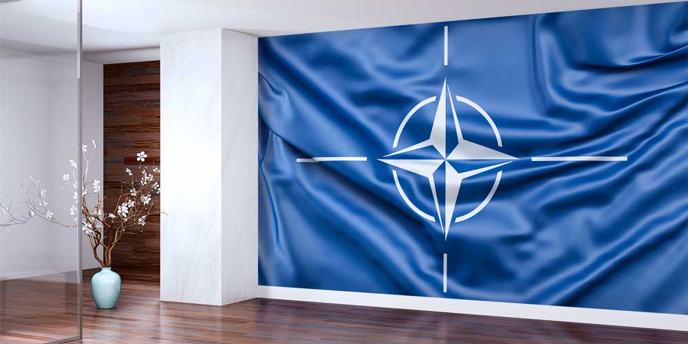 NATO Bayrağı Dalgalı Duvar Kağıdı 10927