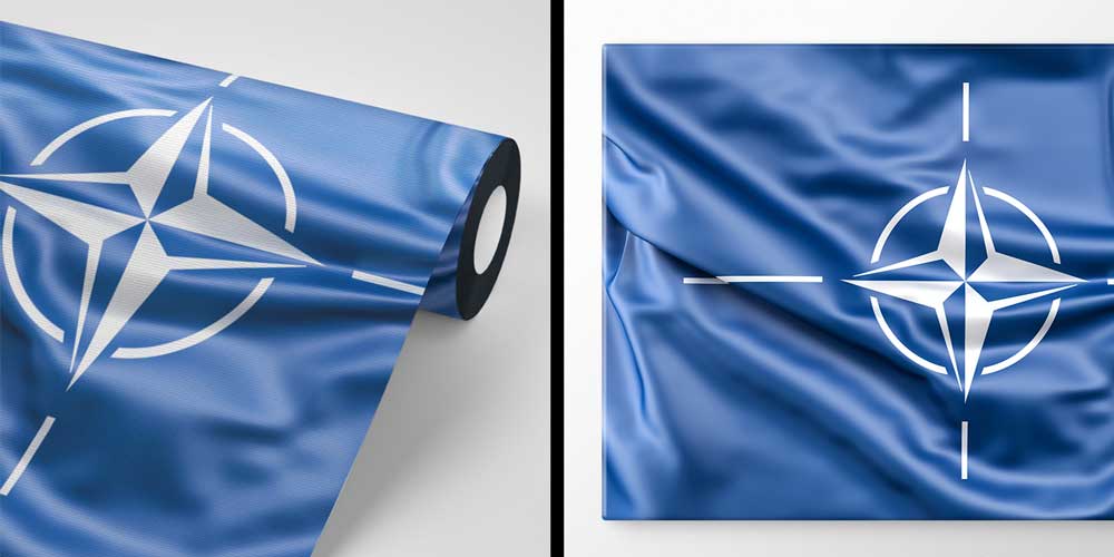 NATO Bayrağı Dalgalı Duvar Kağıdı 10927