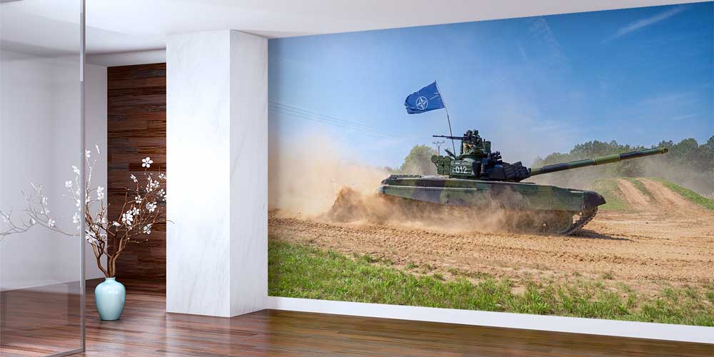 NATO Bayraklı Tank Askeri Duvar Kağıdı 10996
