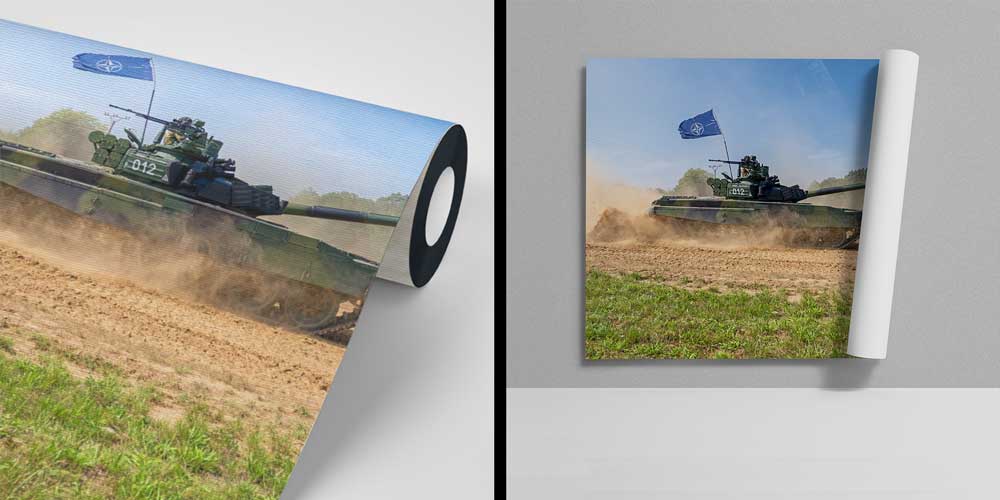 NATO Bayraklı Tank Askeri Duvar Kağıdı 10996