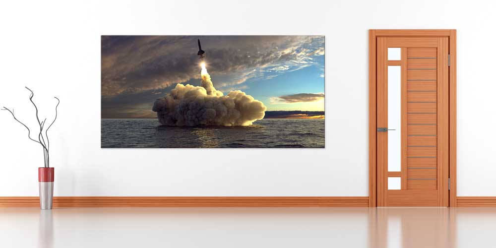 Denizden Füze Fırlatma Askeri Duvar Dekoru 11289