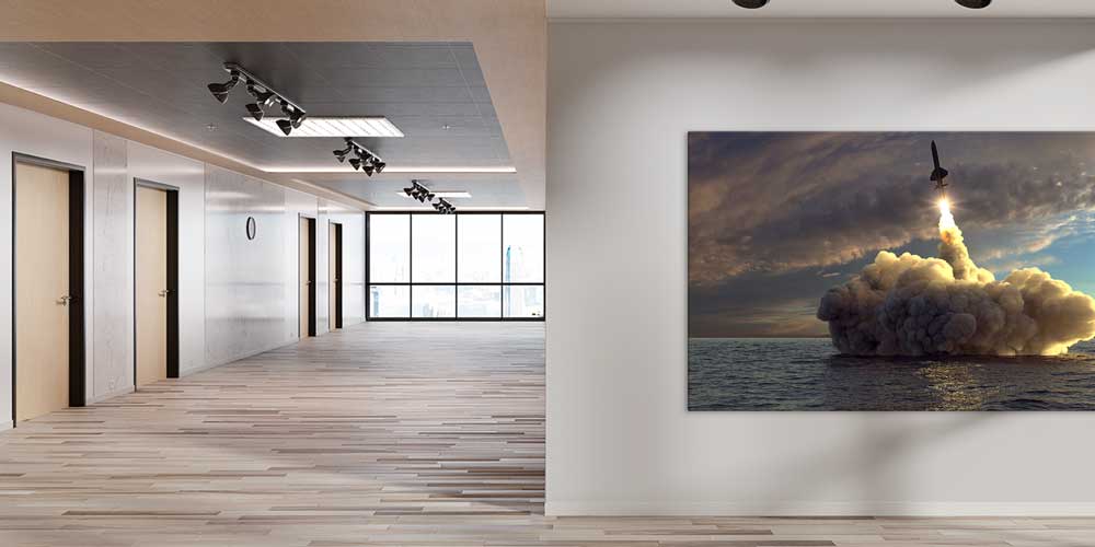 Denizden Füze Fırlatma Askeri Duvar Dekoru 11289