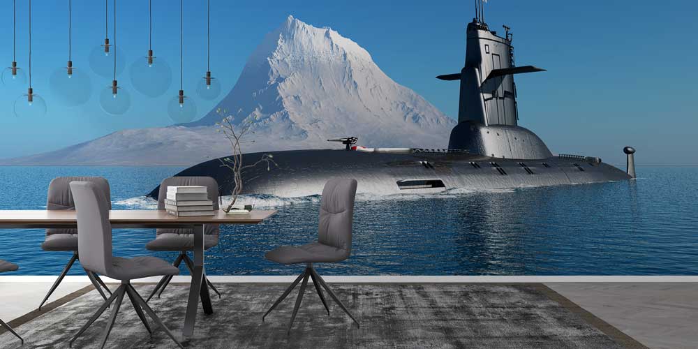 Kutupta Denizaltı Duvar Sanatı Dekoru 10935