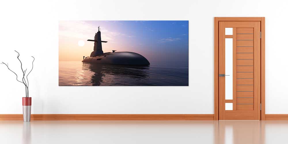 Denizaltı Askeri Duvar Dekoru Büyük Ebat 11287