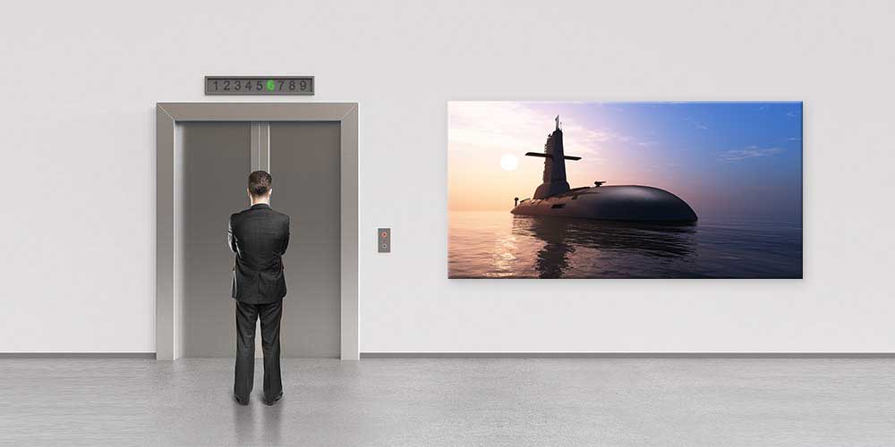 Denizaltı Askeri Duvar Dekoru Büyük Ebat 11287