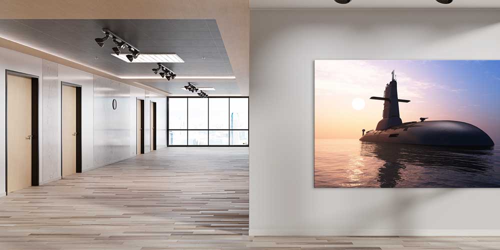 Denizaltı Askeri Duvar Dekoru Büyük Ebat 11287