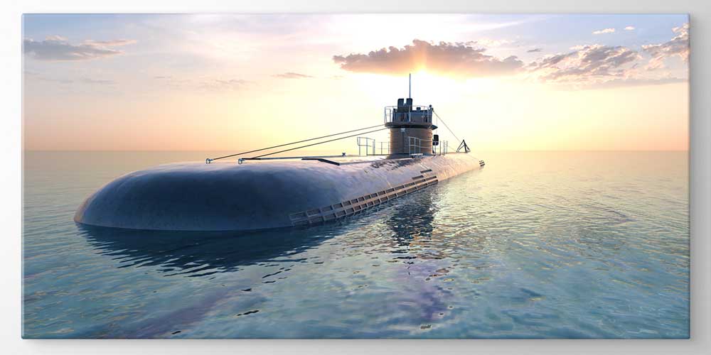 Deniz üzerindeki platformdan gökyüzüne yükselen füze fırlatma sahnesi 11290