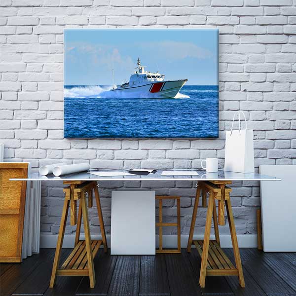 navy-wall-canvas-art-11192-02 Sahil Güvenlik Botu Duvar Kanvası – 11192