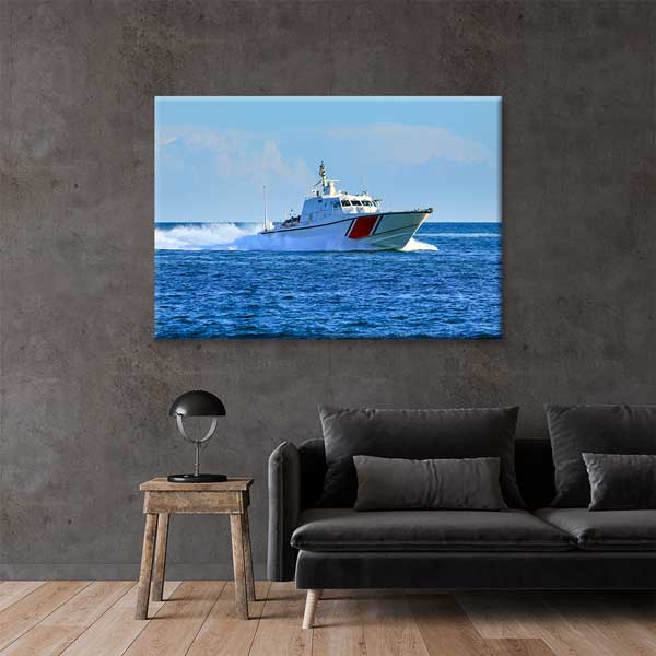 navy-wall-canvas-art-11192-03 Sahil Güvenlik Botu Duvar Kanvası – 11192