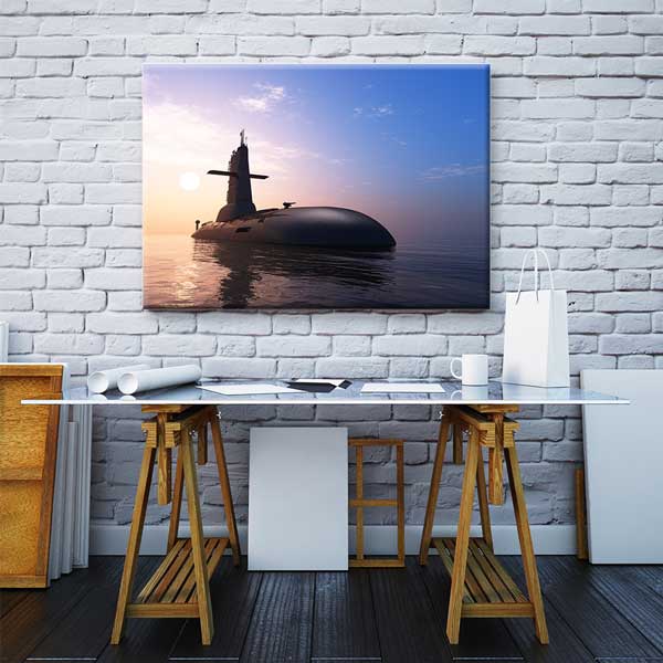 Denizaltı Gün Batımı Kanvas Tablo – 11193