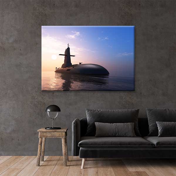 Denizaltı Gün Batımı Kanvas Tablo – 11193