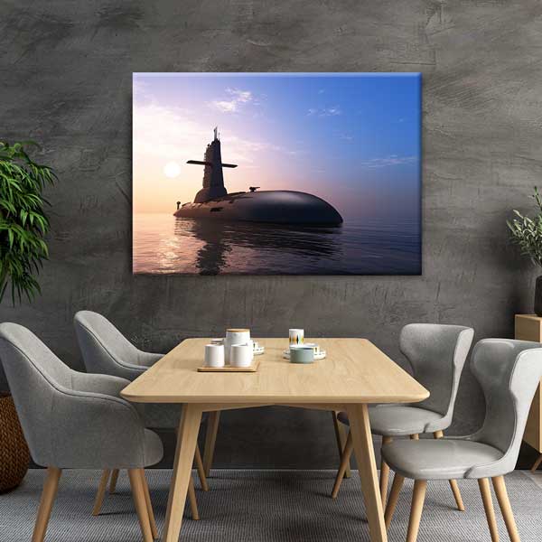 Denizaltı Gün Batımı Kanvas Tablo – 11193