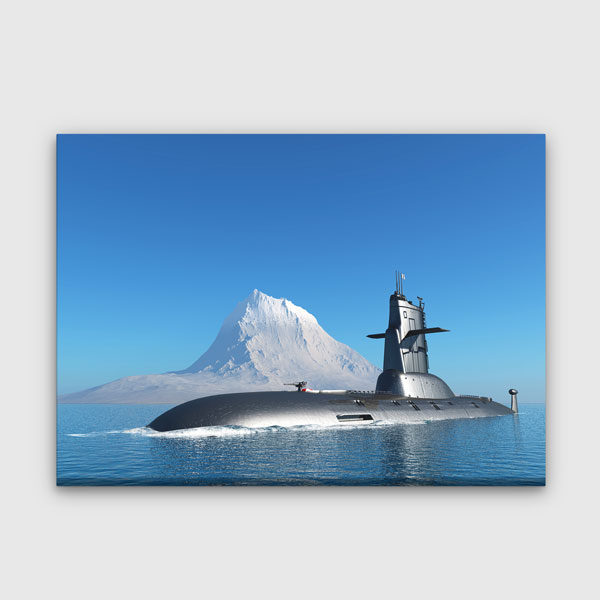 Kutupta Denizaltı Kanvas Tablo – 11194