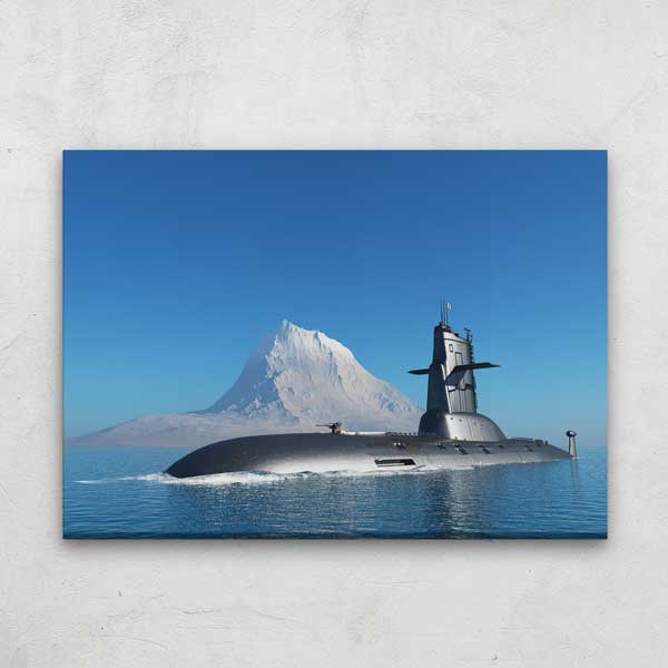 Kutupta Denizaltı Kanvas Tablo – 11194