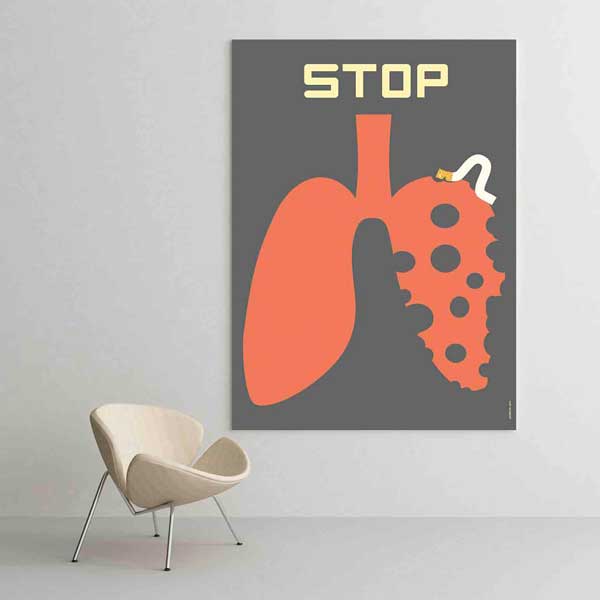 Sigaranın Akciğerlere Zararı Temalı Sanat Panosu – D-109