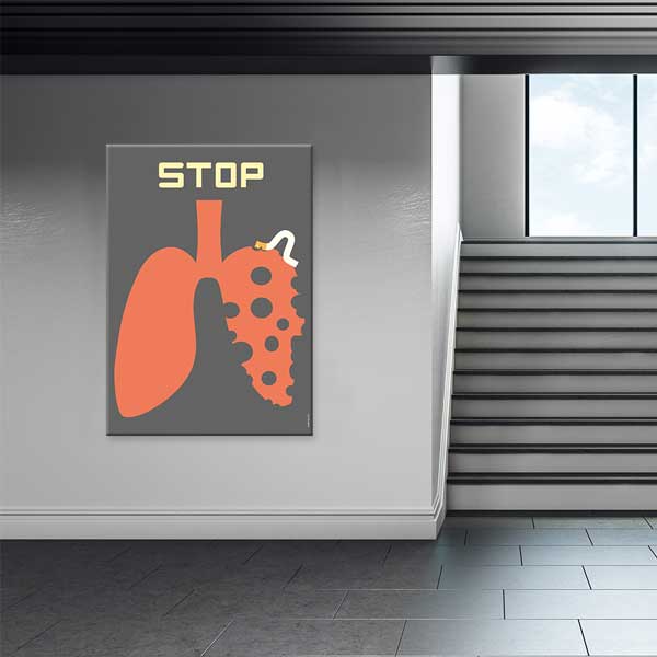 Sigaranın Akciğerlere Zararı Temalı Sanat Panosu – D-109