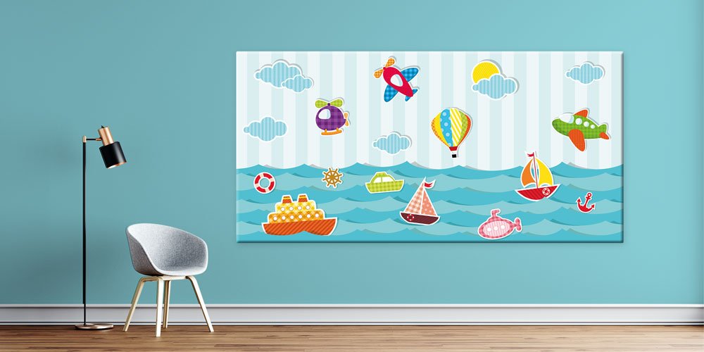 Bu büyük ebatlı duvar dekoru anaokulları ve kreşler 10158