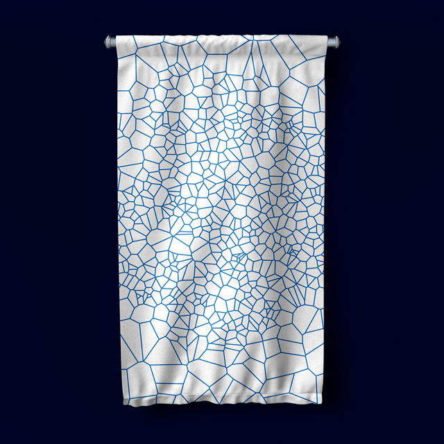 Geometrik Desenli Modern Duvar Flaması 5627