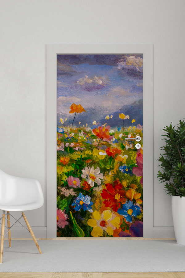 Çiçekli - Botanik Kapı Tasarımı 9339