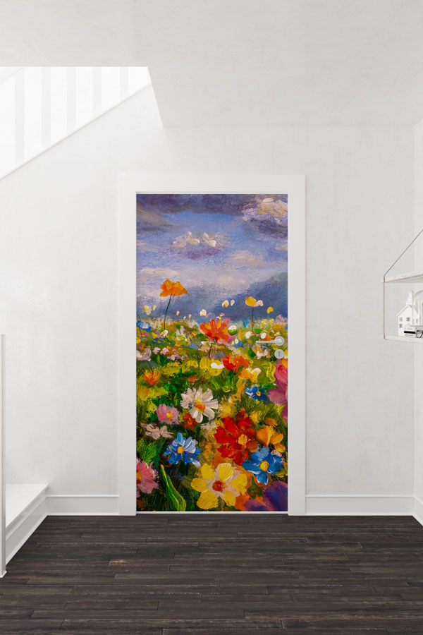 Çiçekli - Botanik Kapı Tasarımı 9339