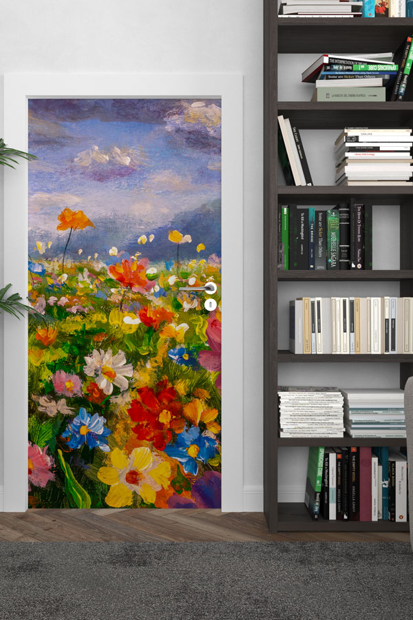 Çiçekli - Botanik Kapı Tasarımı 9339