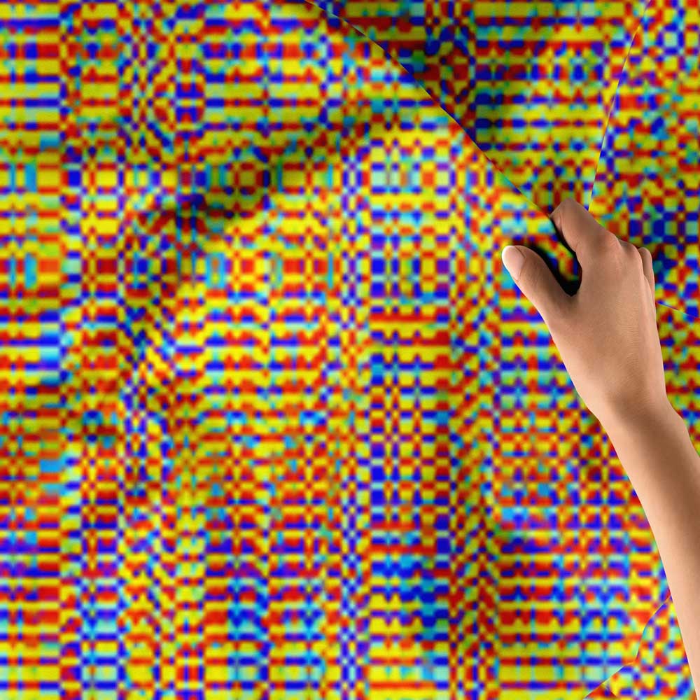 Renkli Mozaik Desenli Duvar Örtüsü 4188