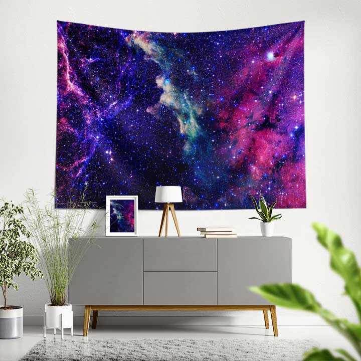 Mor Nebula Galaksi Uzay Duvar Örtüsü 4358