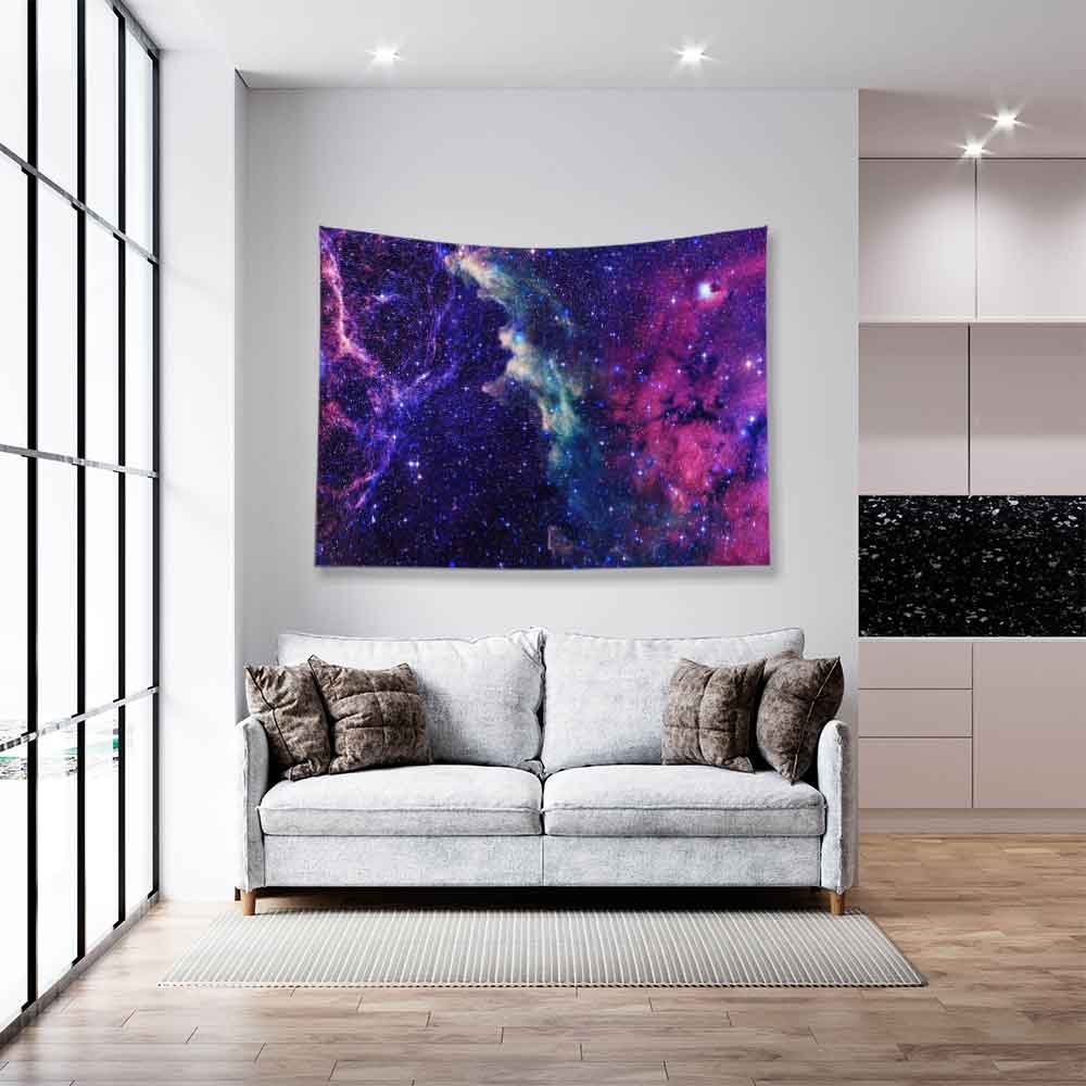 Mor Nebula Galaksi Uzay Duvar Örtüsü 4358